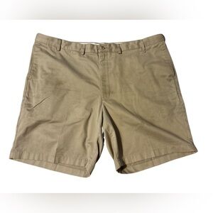 Lands' End Men's Flat Front Shorts in Khaki Tan